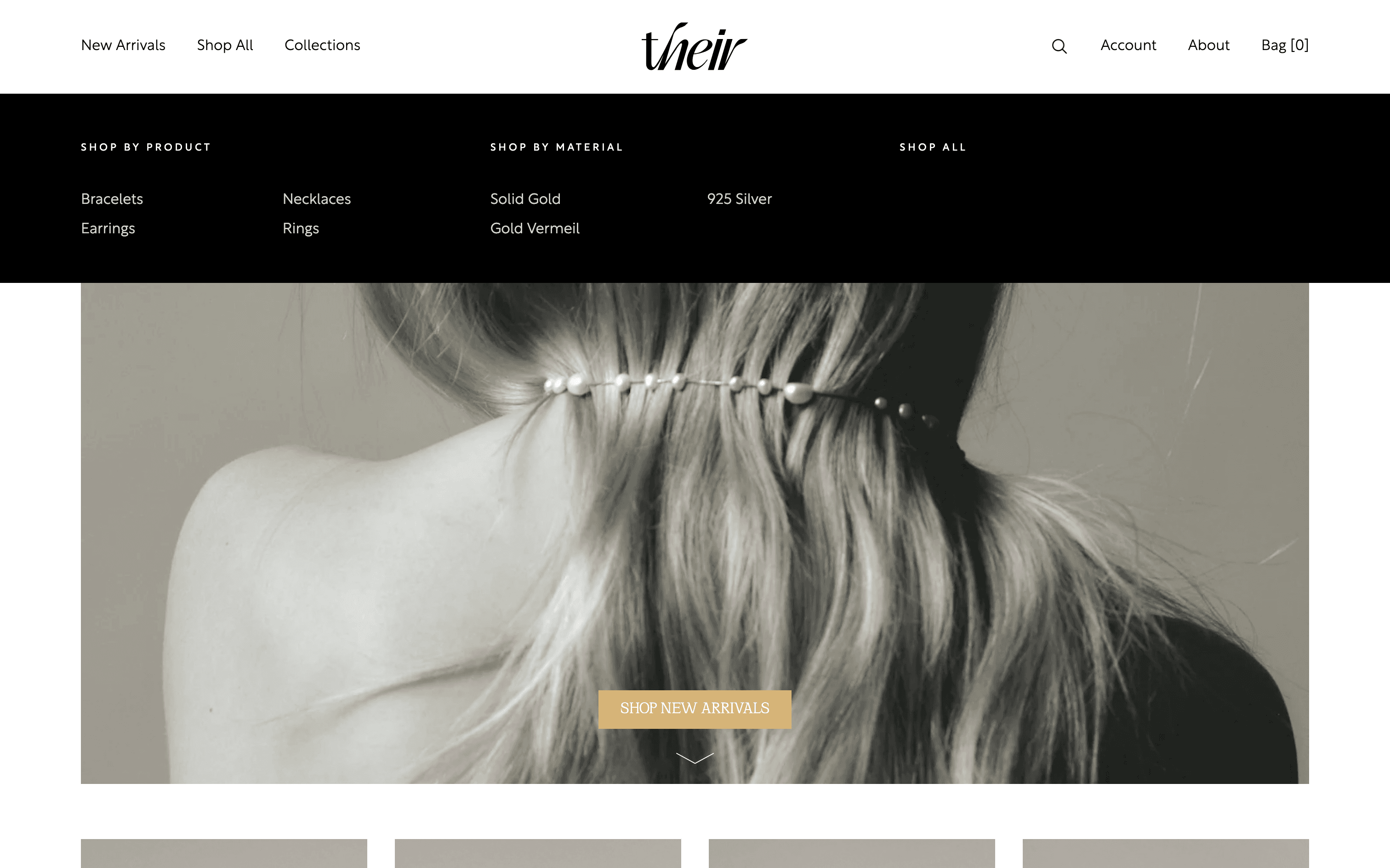 Their Is Ours — editorial ecommerce brand site